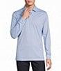 Cremieux Blue Label Solid Long Sleeve Cotton Interlock Polo Shirt - Image 1