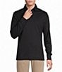 Cremieux Blue Label Solid Long Sleeve Cotton Interlock Polo Shirt - Image 5