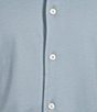 Color:Faded Denim - Image 4 - Blue Label Solid Long Sleeve Interlock Coatfront Shirt