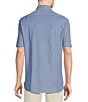 Color:Mazarine Blue - Image 2 - Blue Label Solid Pique Oxford Short Sleeve Woven Shirt