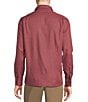 Color:Cabernet - Image 2 - Blue Label Solid Rayon Twill Long-Sleeve Woven Shirt