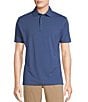 Cremieux Blue Label Solid Short Sleeve Polo Shirt, Color:Blue - Image 1