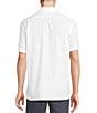 Cremieux Blue Label Solid Cotton Slub Short Sleeve Woven Shirt, Color:White - Image 2