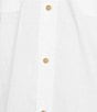 Cremieux Blue Label Solid Cotton Slub Short Sleeve Woven Shirt, Color:White - Image 4