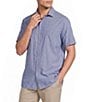 Cremieux Blue Label Solid Short Sleeve Woven Shirt - Image 1