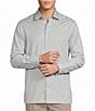 Cremieux Blue Label Madison Avenue Collection Solid Stretch Long Sleeve Woven Shirt - Image 1