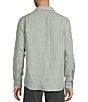 Cremieux Blue Label St. Barts Solid Linen Long Sleeve Woven Shirt - Image 2