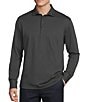 Cremieux Blue Label St. Moritz Collection Printed Interlock Polo Long Sleeve Knit Shirt - Image 1
