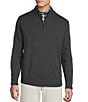 Cremieux Blue Label St. Moritz Collection Quarter-Zip Merino Wool Sweater, Color:Charcoal Heather - Image 1