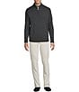 Cremieux Blue Label St. Moritz Collection Quarter-Zip Merino Wool Sweater, Color:Charcoal Heather - Image 3
