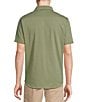 Color:Green Sage - Image 2 - Blue Label Stretch Jersey Printed Short Sleeve Coatfront Shirt
