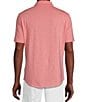 Cremieux Blue Label Stretch Jersey Solid Short Sleeve Coatfront Shirt, Color:Berry Heather - Image 2