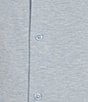 Cremieux Blue Label Stretch Jersey Solid Short Sleeve Coatfront Shirt, Color:Sky Heather - Image 4