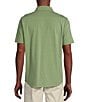 Color:Green Sage - Image 2 - Blue Label Stretch Jersey Solid Short Sleeve Coatfront Shirt