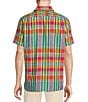 Color:Multi Color - Image 2 - Blue Label Tahiti Collection Multicolor Plaid Short Sleeve Woven Shirt