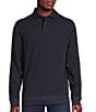 Color:Navy - Image 1 - Blue Label The Gamekeeper Collection Pique Long Sleeve Polo Shirt
