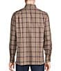 Color:Brown - Image 2 - Blue Label The Gamekeeper Collection Plaid Cotton Twill Long Sleeve Woven Shirt