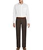 Cremieux Blue Label The South Fork Collection Flat Front Garment Dyed Madison Pants, Color:Brown - Image 3