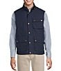 Cremieux Blue Label The South Fork Collection Waxed Cotton Vest, Color:Navy - Image 1