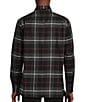 Color:Charcoal Heather - Image 2 - Blue Label Tribeca Collection Plaid Cotton Twill Long Sleeve Woven Shirt