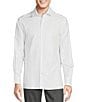 Color:Lucent White - Image 1 - Blue Label Tribeca Collection Solid Textured Long Sleeve Woven Shirt