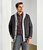 Color:Cabernet - Image 5 - Blue Label Tribeca Collection Textured Small Plaid Double-Faced Cotton Long Sleeve Woven Shirt