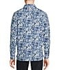 Color:Blue Quartz - Image 2 - Blue Label Tropical Floral Poplin Long Sleeve Woven Shirt