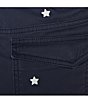 Color:Navy - Image 4 - Blue Label United in Cremieux Collection Soho Slim Fit Embroidered Stars 8#double; Inseam Cargo Shorts