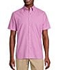 Color:Light Purple - Image 1 - Blue Label Washed Down Collection Solid Oxford Short Sleeve Woven Shirt