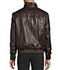 Cremieux Brown Lambskin Bomber Jacket, Color:Dark Brown - Image 2