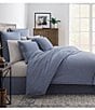 Color:Blue - Image 1 - Cameron Collection Chambray Comforter