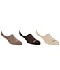 Color:Brown - Image 1 - Casual Solid Liner Socks 3-Pack