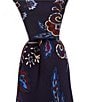 Cremieux Chester Printed Traditional 3 1/8#double; Silk Tie, Color:Navy - Image 1