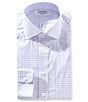 Cremieux Classic Fit Non-Iron Spread Collar Plaid Printed Dress Shirt, Color:White - Image 1