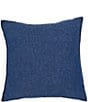 Color:Blue - Image 1 - Denim Cotton Square Pillow