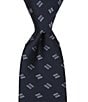 Cremieux Diamond Stripe Medallion Traditional Silk Tie - Image 1