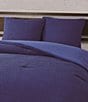 Cremieux Dorm Essentials Collection Crinkle Textured Comforter, Color:Blue - Image 2