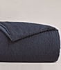 Cremieux Dorm Essentials Collection Crinkle Textured Comforter, Color:Navy - Image 3