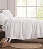 Cremieux Dorm Essentials Collection Crinkle Textured Comforter, Color:White - Image 1