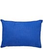 Cremieux Dorm Essentials Collection Reversible Quilt Breakfast Pillow, Color:Royal Blue/Coral - Image 2