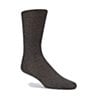 Color:Lt Grey - Image 1 - Flat Knit Crew Dress Socks