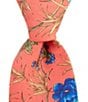 Color:Pink - Image 1 - Floral 3 1/4#double; Woven Silk Tie