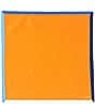 Color:Orange - Image 1 - Foster Bordered Solid Pocket Square