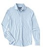Color:Faded Denim - Image 1 - Garment-Dyed Long-Sleeve Coatfront Shirt