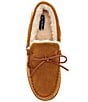 Cremieux Genuine Suede Laced-Moccasin Slippers, Color:Chestnut - Image 5