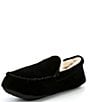 Cremieux Genuine Suede Moccasin Slippers, Color:Black - Image 4