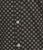 Color:Black - Image 4 - Geometric Printed Short Sleeve Stretch Shirt