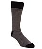 Color:Charcoal - Image 1 - Houndstooth Calf Length Socks
