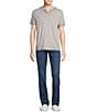 Color:Blue - Image 3 - Big & Tall Relaxed Straight Fit Medium Wash Stretch Denim Jeans