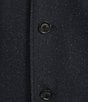 Color:Navy - Image 4 - Long Sleeve Wool-Blend Top Coat